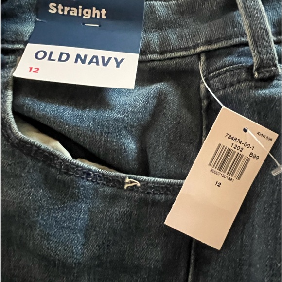 Old Navy High Rise Straight Denim Jeans - Size 12 - Picture 5 of 5